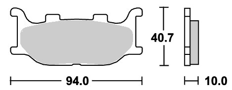 ストリート（セラミック）ブレーキパッド フロント用 691HF SBS（エスビーエス） ディバージョン（XJ6）09年