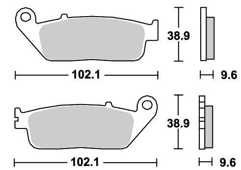 ストリート（セラミック）ブレーキパッド フロント用 700HF SBS（エスビーエス） CB250F ABS（14年）