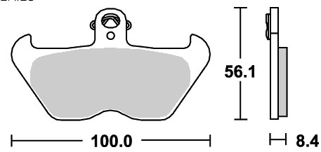 ストリート（セラミック）ブレーキパッド フロント用 703HF SBS（エスビーエス） BMW R1100S（99〜00年）