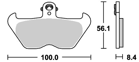 ストリートエクセル（シンター）ブレーキパッド フロント用 703HS SBS（エスビーエス） BMW R850C（99年〜）