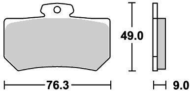 720RQ レーシング（カーボン）ブレーキパッド SBS（エスビーエス）