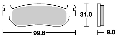 ストリートエクセル（シンター）ブレーキパッド リア用 728LS SBS（エスビーエス） YZF600R6（99〜02年）