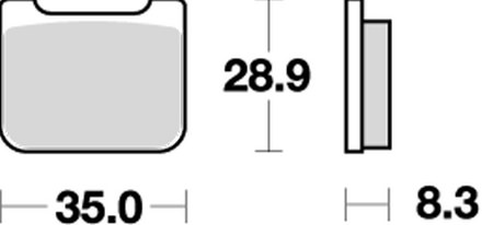 732RQ レーシング（カーボン）ブレーキパッド SBS（エスビーエス）