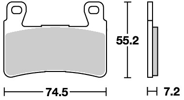 ストリート（セラミック）ブレーキパッド フロント用 734HF SBS（エスビーエス） CBR954RR（02〜03年）