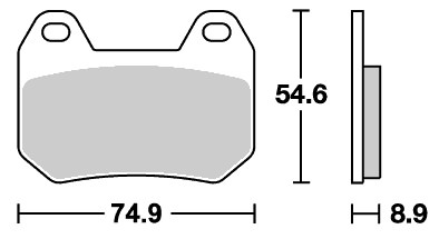 ストリート（セラミック）ブレーキパッド リア用 746HF SBS（エスビーエス） BMW R1200CL（03年〜）