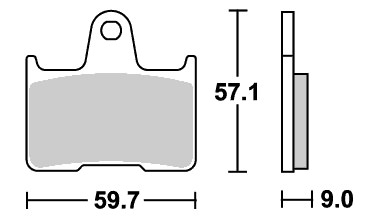 ストリートエクセル（シンター）ブレーキパッド リア用 765LS SBS（エスビーエス） GSX-R600（04〜05年）