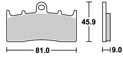 ストリートエクセル（シンター）ブレーキパッド フロント用 778HS SBS（エスビーエス） BMW R850R（03年〜）