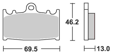 ストリートエクセル（シンター）ブレーキパッド リア用 789LS SBS（エスビーエス） イントルーダー1500（（02〜04年・05年〜）