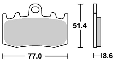 ストリートエクセル（シンター）ブレーキパッド フロント用 796HS SBS（エスビーエス） BMW R1100S WITHOUT INTEGRAL ABS（01年〜）