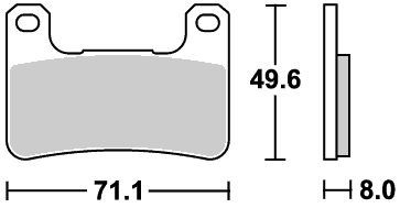 ストリートエクセル（シンター）ブレーキパッド フロント用 806HS SBS（エスビーエス） GSX-R600（04〜09年）