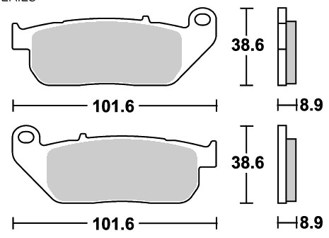 ストリートエクセル（シンター）ブレーキパッド フロント用 807HS SBS（エスビーエス） スポーツスター（SPORTSTER）