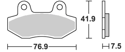 814HF ストリート（セラミック）ブレーキパッド SBS（エスビーエス）