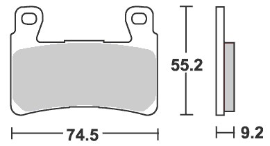 ストリートエクセル（シンター）ブレーキパッド フロント用 860HS SBS（エスビーエス） スポーツスターXR1200