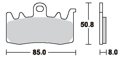 ストリートエクセル（シンター）ブレーキパッド フロント用 900HS SBS（エスビーエス） BMW F800R（15年〜）