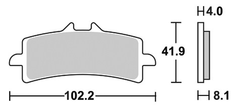 ストリートエクセル（シンター）ブレーキパッド フロント用 901HS SBS（エスビーエス） BMW 1200 HP2 SPORT（08〜10年）