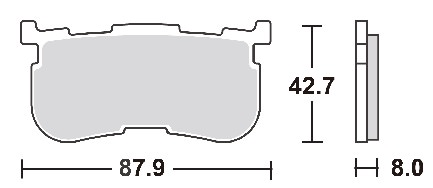 923LS ストリートエクセル（シンター）ブレーキパッド SBS（エスビーエス）