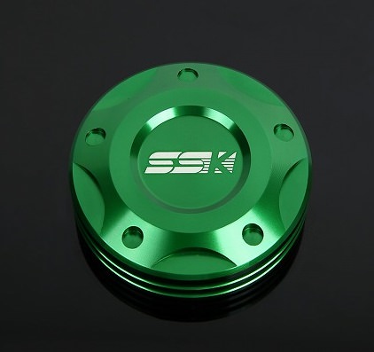 フロントブレーキ用 マスターシリンダーキャップ グリーン SSK SPEEDRA（スピードラ） CBR600RR（07〜16年）