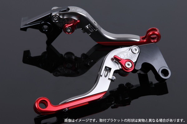 可倒延長式アジャストレバー クラッチレバー/ブレーキレバーセット 本体/チタン アジャスター/グリーン SSK SPEEDRA（スピードラ） Aprilia RSV4 R/Factory（09年〜）