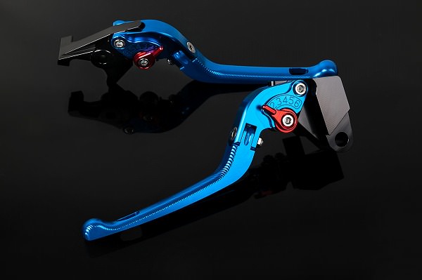 可倒式アジャストレバー 3Dタイプ クラッチ&ブレーキセット ブルー SSK SPEEDRA（スピードラ） BMW F800R（09〜13年）