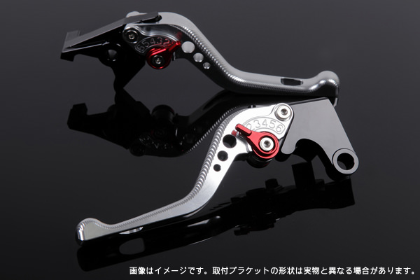 ショートアジャストレバー 3Dタイプ クラッチレバー＆ブレーキレバーセット シルバー SSK SPEEDRA（スピードラ） BMW K1200R（05〜08年）