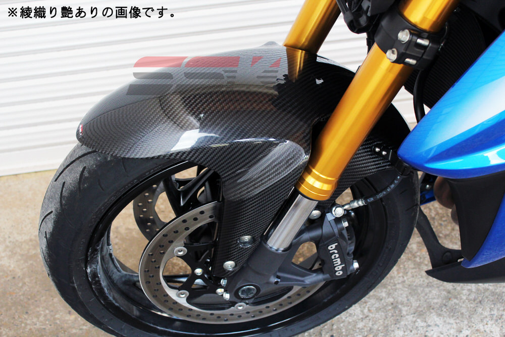 フロントフェンダー 純正形状 ドライカーボン 平織り艶消し SSK SPEEDRA（スピードラ） GSX-S1000