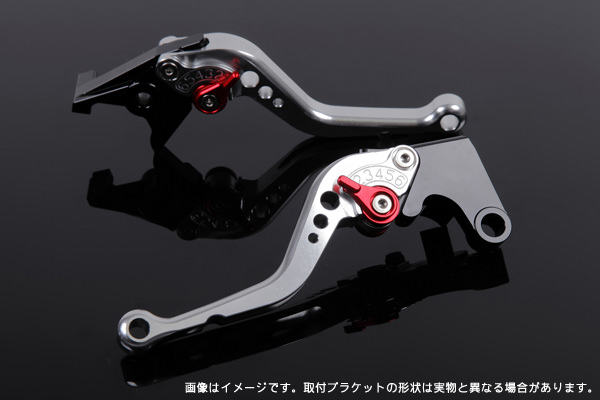 ショートアジャストレバー クラッチレバー＆ブレーキレバーセット シルバー SSK SPEEDRA（スピードラ） TRIUMPH DAYTONA675Rデイトナ（11〜16年）