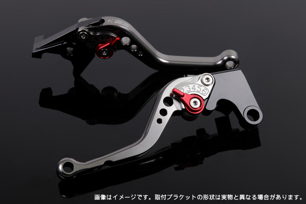 ショートアジャストレバー クラッチレバー＆ブレーキレバーセット チタン SSK SPEEDRA（スピードラ） TRIUMPH DAYTONA675Rデイトナ（11〜16年）