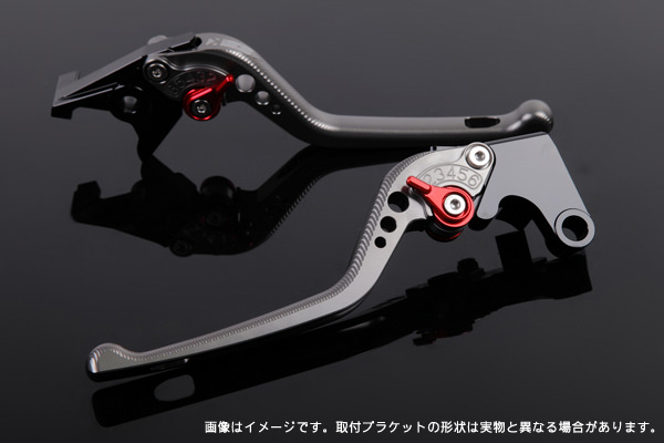 アジャストレバー 3Dタイプ クラッチレバー＆ブレーキレバーセット チタン SSK SPEEDRA（スピードラ） TRIUMPH DAYTONA675Rデイトナ（11〜16年）