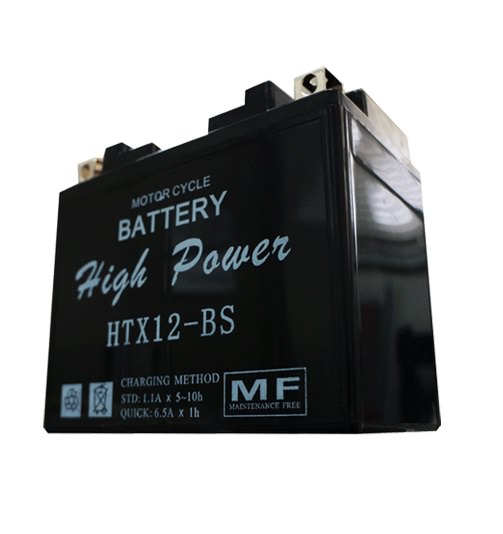 HTX12-BS 液入充電済 HighPowerバッテリー メンテナンスフリー（YTX12-BS互換） T・K-corporation GSX-R750（92年〜）GR7BC・GR79C