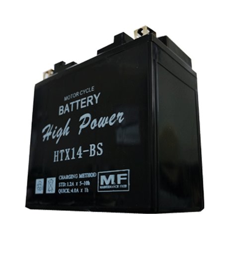 HTX14-BS 液入充電済 HighPowerバッテリー メンテナンスフリー（YTX14-BS互換） T・K-corporation スカイウェイブ650（SKYWAVE）08年〜