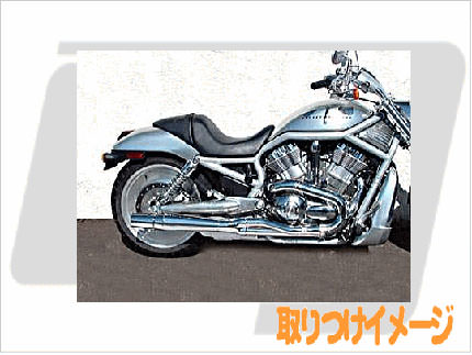 2in1クロームマフラー サンダーヘッダーマフラー（THUNDERHEADER） V-ROD（VRSC）