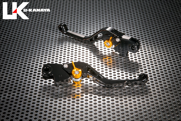 スタンダードタイプ ショートアルミビレットレバーセット（ブラック） U-KANAYA BMW F800GS（08年〜）