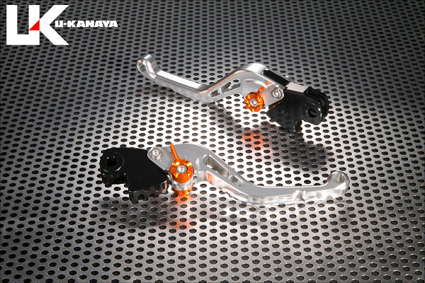 スタンダードタイプ ショートアルミビレットレバーセット（シルバー） U-KANAYA BMW F800R（09年〜）