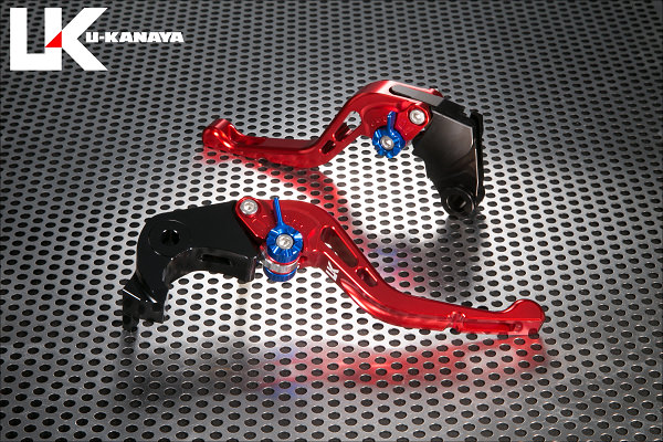 GPタイプ ショートアルミビレットレバーセット（レッド） U-KANAYA BMW S1000RR（10〜14年）