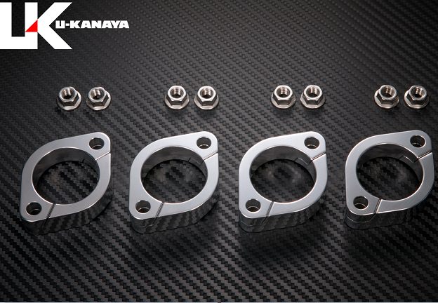 アルミ削り出しエキゾーストフランジ シルバー U-KANAYA GPZ750F