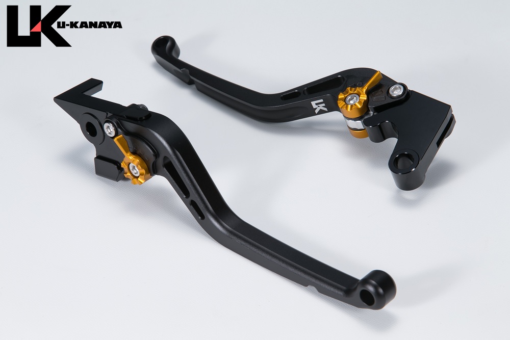 スタンダードタイプ ロングアルミビレットレバーセット マットブラック U-KANAYA CBR600F（PC25/PC35）/CBR600F4i