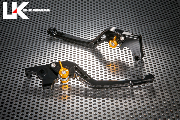 GPタイプ ロングアルミビレットレバーセット（ブラック） U-KANAYA CBR600F（PC25/PC35）/CBR600F4i