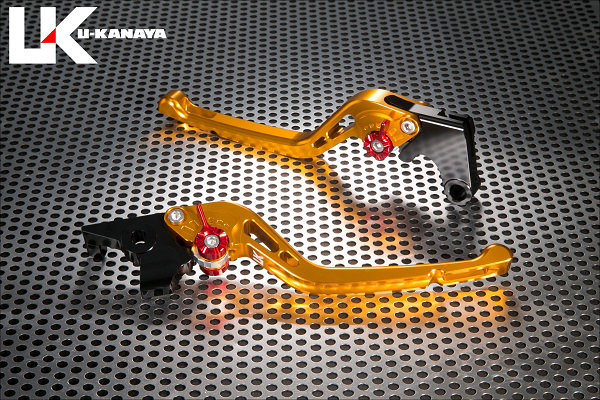 GPタイプ ロングアルミビレットレバーセット（ゴールド） U-KANAYA CBR600F（PC25/PC35）/CBR600F4i