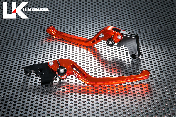 GPタイプ ロングアルミビレットレバーセット（オレンジ） U-KANAYA CBR600F（PC25/PC35）/CBR600F4i