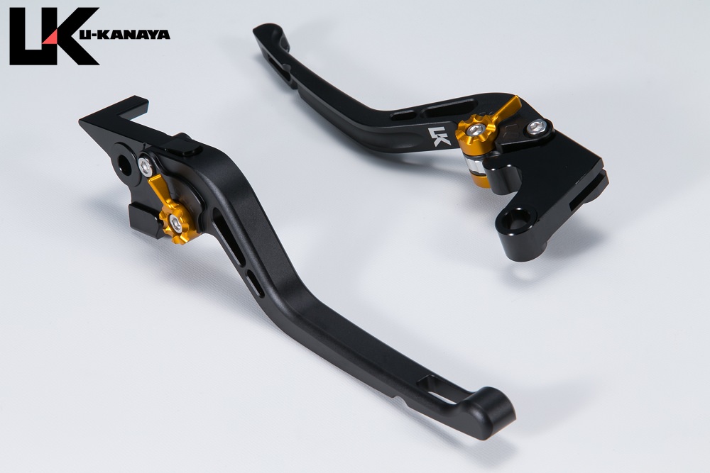 GPタイプ ロングアルミビレットレバーセット マットブラック U-KANAYA CBR600F（PC25/PC35）/CBR600F4i