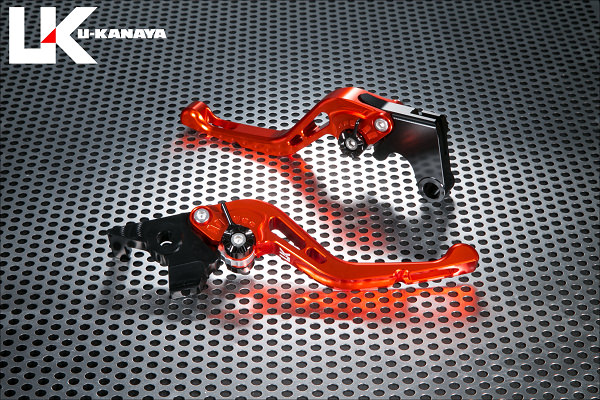 GPタイプ ショートアルミビレットレバーセット（オレンジ） U-KANAYA CBR600F（PC25/PC35）/CBR600F4i