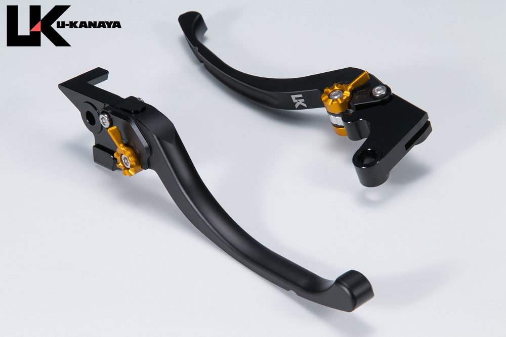 ツーリングタイプ アルミビレットレバーセット マットブラック U-KANAYA CBR600F（PC25/PC35）/CBR600F4i