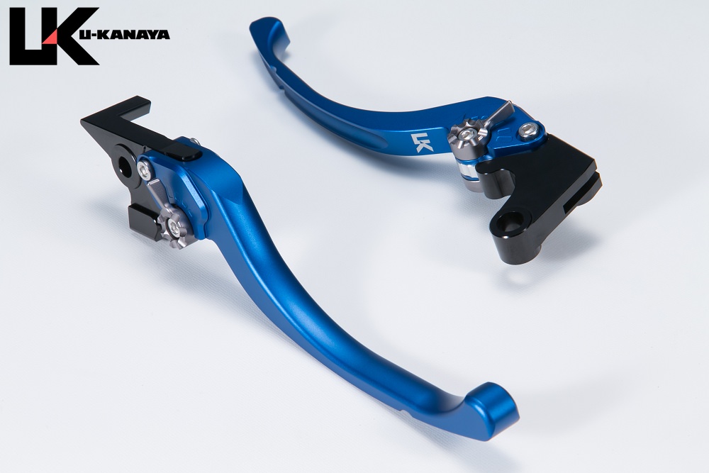 ツーリングタイプ アルミビレットレバーセット マットブルー U-KANAYA CBR600F（PC25/PC35）/CBR600F4i