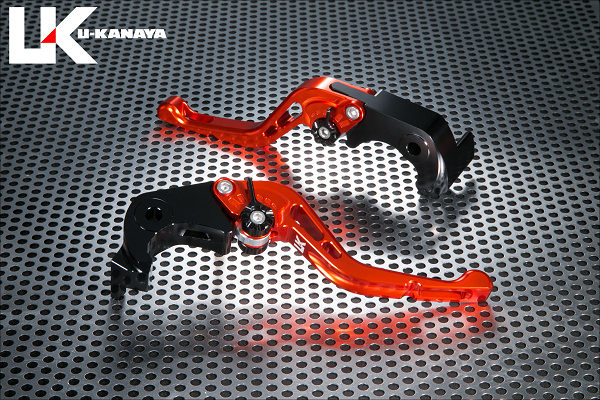 GPタイプ ショートアルミビレットレバーセット（オレンジ） U-KANAYA ZZR1400