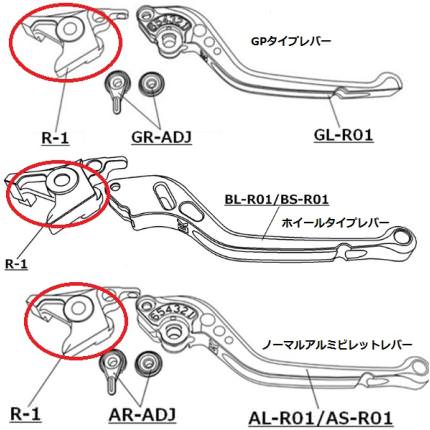 補修用 アルミビレットレバー取付アタッチメント ブレーキ側 U-KANAYA GSR250（12年〜）