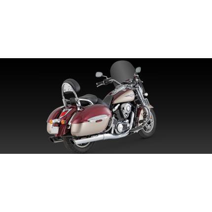 TWIN SLASH ROUND SLIP-ON　（ツインスラッシュ ラウンド スリップオン）スリップオン VANCE & HINES（バンス&ハインズ） VN1700 NOMAD（バルカン）（09〜12年）マフラー