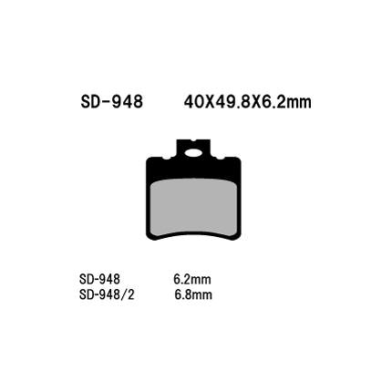 フロントブレーキパッド オーガニック（レジン） Vesrah（ベスラ） SR 50 R/Factory（04〜10年）