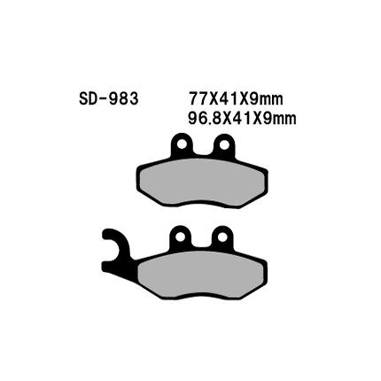 フロントブレーキパッド オーガニック（レジン） Vesrah（ベスラ） Vespa GTV-300（10〜11年）