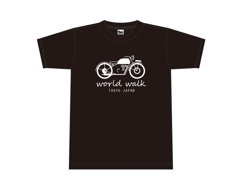 モーターTシャツ classic（ブラック） WORLD WALK（ワールドウォーク）