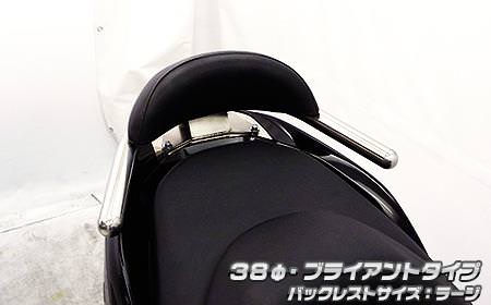 バックレスト付き 38Φタンデムバーブライアントタイプ ウイルズウィン（WirusWin） フォルツァSi MF12（FORZA）